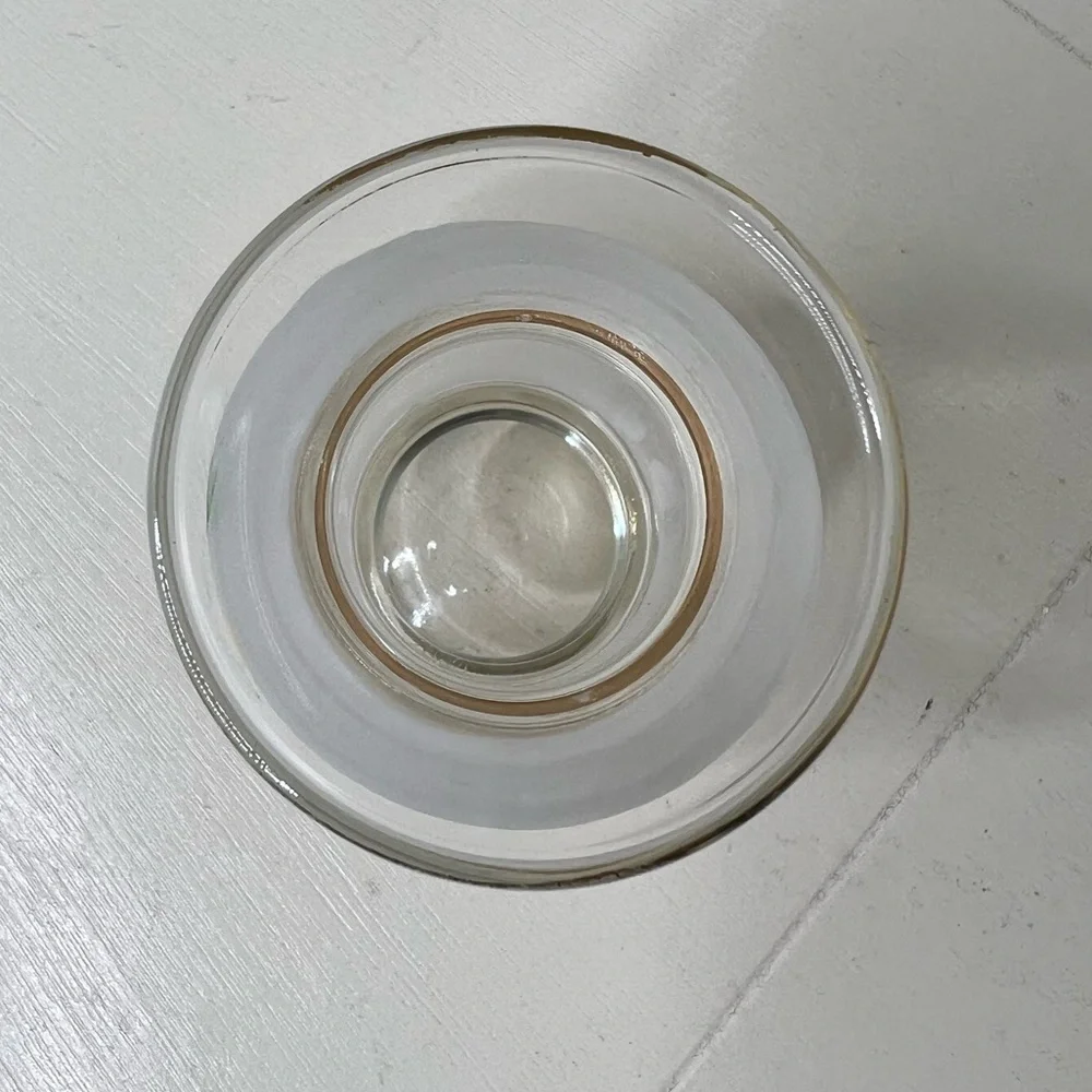 Vintage Bartlett Collins Clear & Frosted Glass Bud Vase